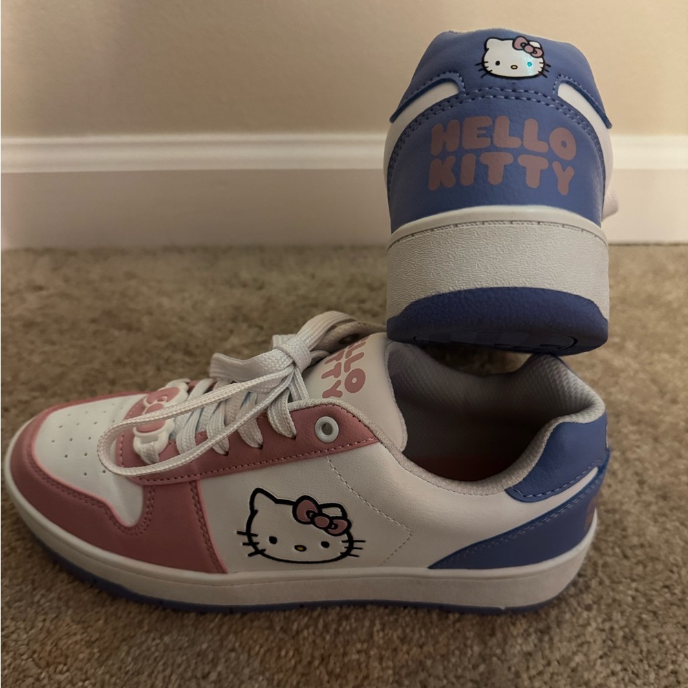 Hello Kitty Pink and White Kids Sneakers